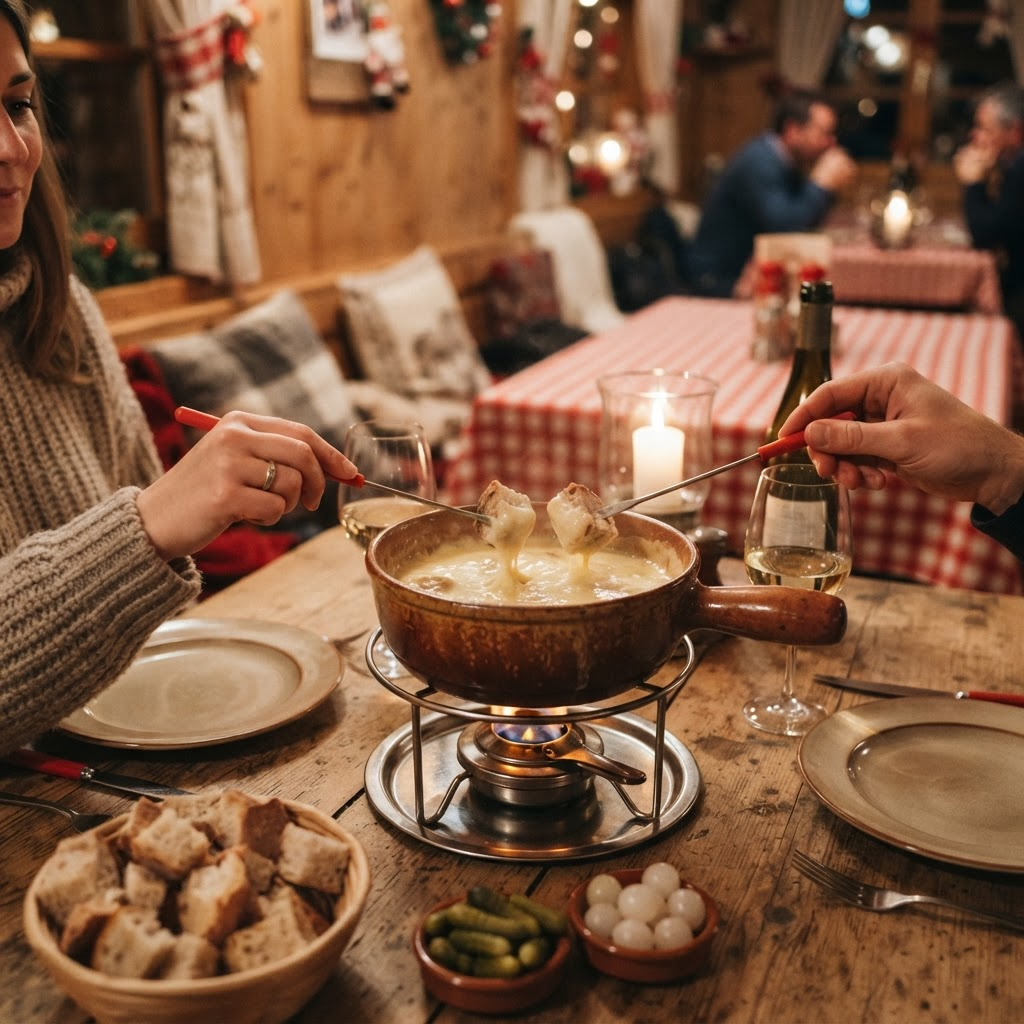 Käse-Fondue Menü